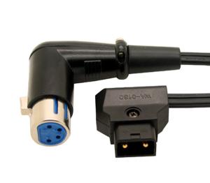 Wholesale 1m D-Tap Male to 4Pin XLR angled cable from china suppliers