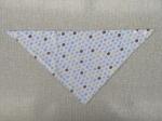 Stock item: 100% cotton double layer 3-pack printed baby triangle bibs, stock