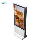 43 inch Silver AD Board Outdoor Fanless Vertical Digital Totem