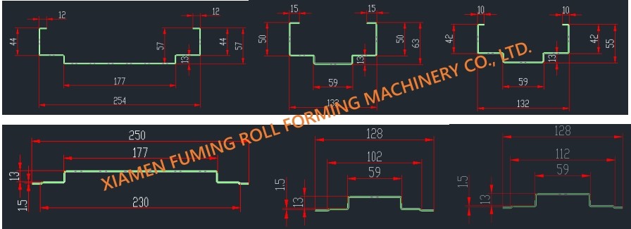 Door Frame Roll Forming Machine Precision With PLC Control System