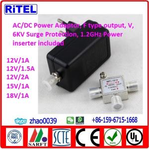 Wholesale ac/dc converter power adaptor with 6kv surge protection for catv matv smatv drop amplifier, ftth optic node, cable modem from china suppliers