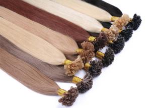 Wholesale 10A Pre Bonded Nail U Tip Remy Human Hair Extensions Without Knots Or Lice from china suppliers