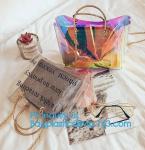 PVC Leisure bag shoulder bag, sports bag, Transparent Tote Bag Clear Shoulder
