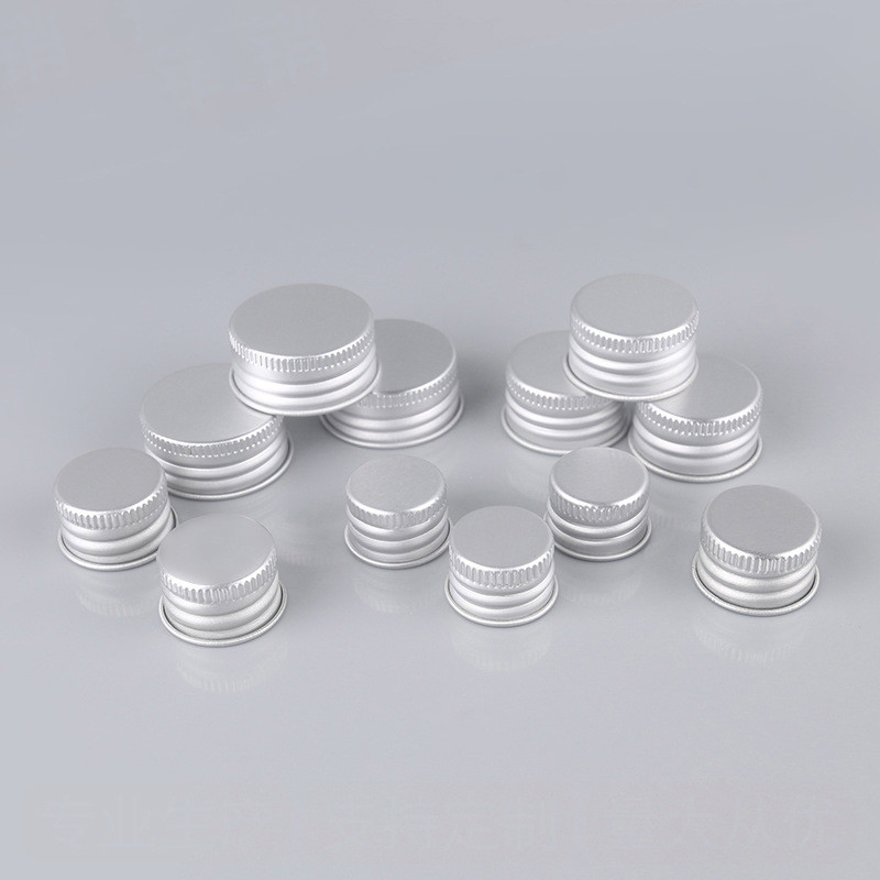 18mm 20mm 24mm Cosmetic Bottle Caps Non Spill Aluminum Bottle Lid