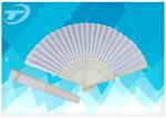 Natural Bamboo Ribs And Paper / Silk Folding Hand Fans Wedding Favor Fan 21cm