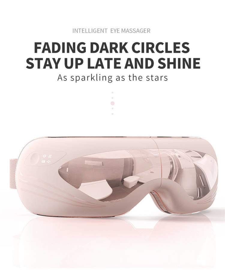 Eye Massager with Heat- Optional Music-Customizable Eye Massage Machine for Fatigue Relief-Dry Eyes & Better Sleep