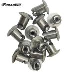 Universal Dzus Dome Head Buttons Silvery 7/16"x.500" Steel Sprint Car Maxim with