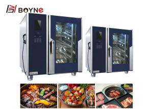 Wholesale Food Commercial Kitchen Cooking Equipment Gas Type LCD Six Trays Combi Oven from china suppliers