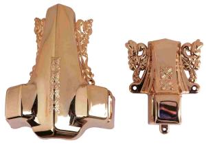 Wholesale Professional Diy Coffin Decoration Bronze / Copper Color With 2pcs 2.02m Steel Bar from china suppliers