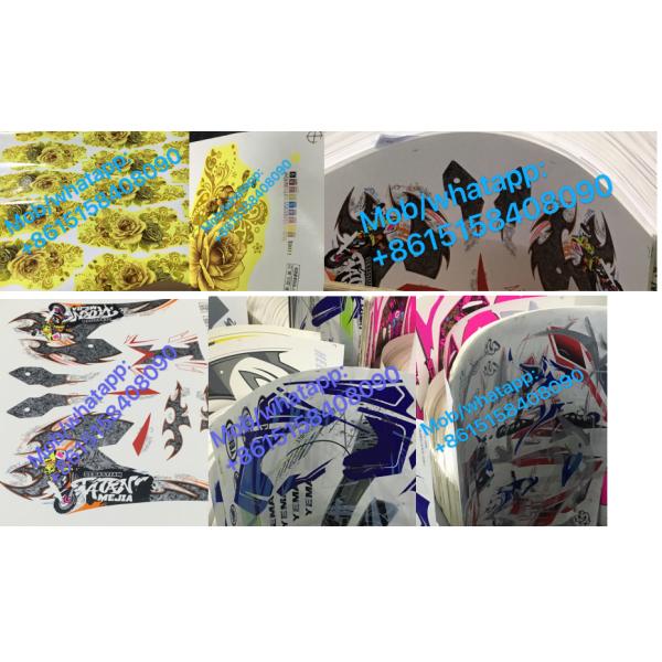 LOTTERY TICKET BANK CARD DECAL PRINTING OF CERAMIC GLASS AUTOMOBILE MOTORCYCLE FISHING POLE SPORTS PRODUCTION LINE AUTO