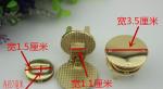 Most popular novelty design round shape light gold bag hardware twist turn locks