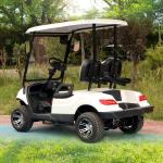 Yellow Color 14 Inches Off-Road Tires 4 Wheel Utility 2 Seater Golf Cart With
