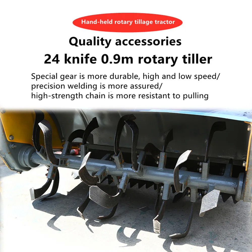 Walking Agricultural Farm Machinery 2 Wheels Farm Hand Tractor