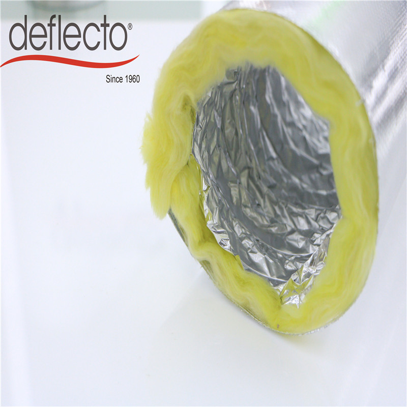 HVAC Fitting Insulated Flexible Air Duct / Aluminum Foil 150mm Exhaust Duct
