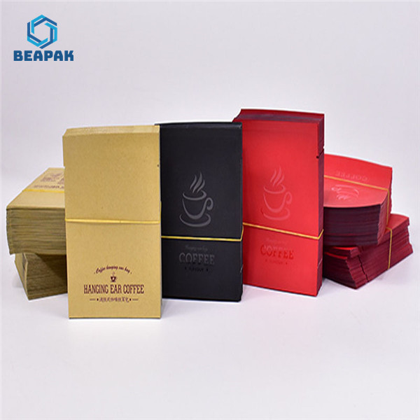Aluminum Flat Bottom Heat Seal Drip Coffee Filter Bags