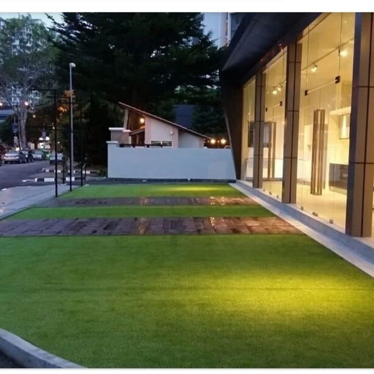 15 Feet width PU Backing W Shape Customized Decoration Artificial grass Artificial Lawn