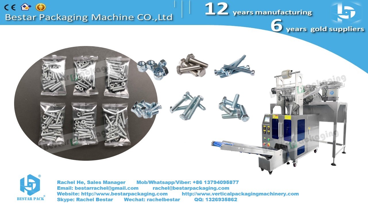 Hardware counting packing machine for doors and windows components fittings