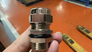 Wholesale IP68 Silver Plated Metric ISO Brass Cable Gland for 6-12mm Cable Diameter from china suppliers