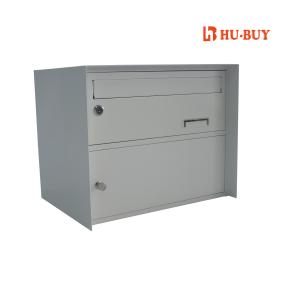 Wholesale Solid Post Mount Mailbox Double Layer Compact Size 41.5x31x34cm from china suppliers