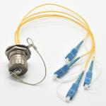Waterproof SC FC fiber optic cable patch cord 4 pin quick fiber connector