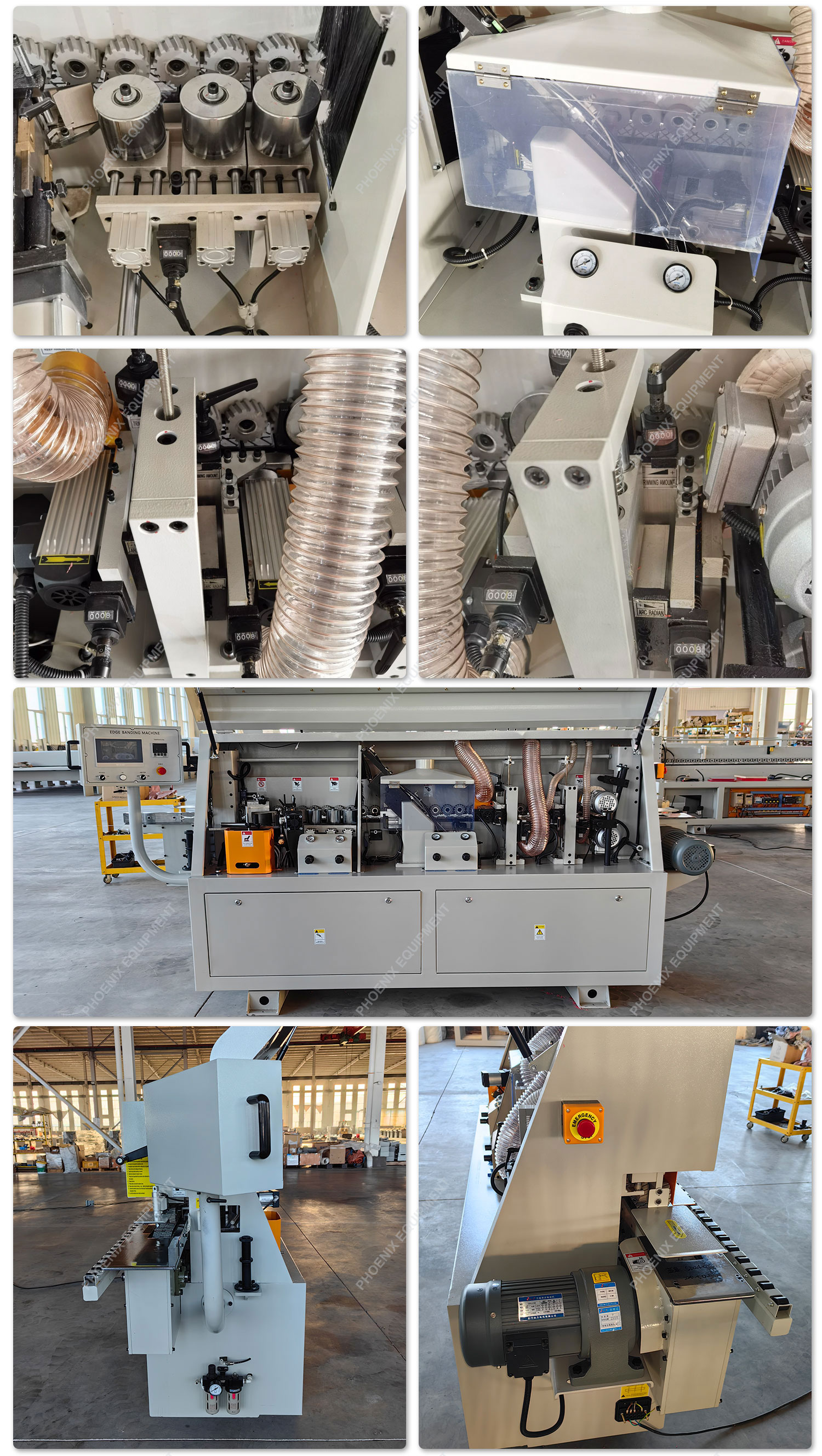 Woodworking Edge Banding Machine for Panel Furniture Cabinets 3000*750*1360mm 0.7Mpa
