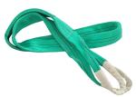 2T Polyester Flat Webbing Sling Green Color For Railway Construction