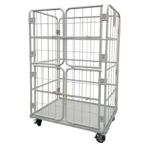 Wholesale 4 Sided Wheeling Hot Dipped Zinc Logistics Cage Trolley from china suppliers