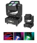 4 Eyes Mini Stage Show Lights , High Brightness Moving Head Beam Light RGBW