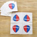 Decorative Napkin Tissue Paper Restaurant Boba Tea Shop Full Color Logo Printing