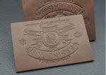 Washable Disbossed / Embossed Leather Patches For Jeans Customized Logo