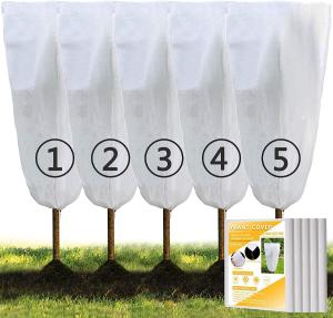 Wholesale Plant Freeze Protection Covers 32 x 47 Inch Winter Shrub Cover Tree Frost Blanket Drawstring Winter Frost Prote from china suppliers