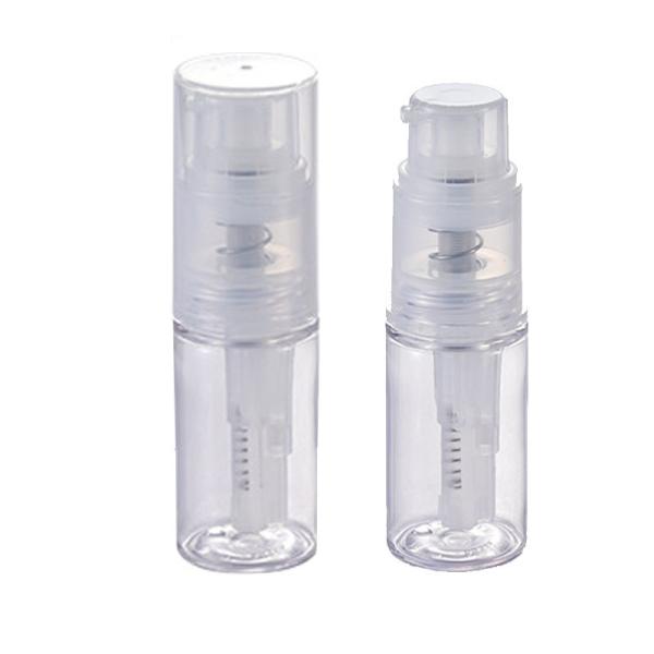14ml 18ml 25ml PET Plastic Dry Powder Spray Bottle For Talcum Nails Glitters