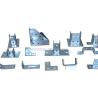 Buy cheap Unistrut 2 Hole 3-Hole 4 Hole Splice Flat Plates Steel Metal Channel Fittings from wholesalers