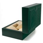 178mm Wrist Watch Accessories Box PU Leather Watch Packaging Box Green
