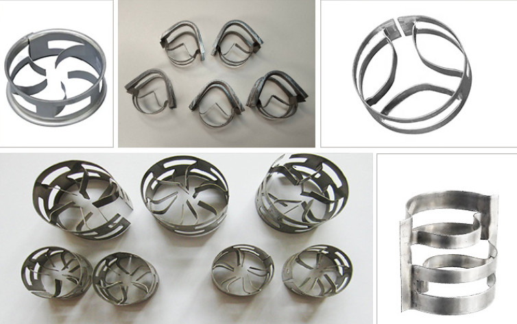 SS316 Metal Pall Packing For Absorption Columns 25*25*0.6mm