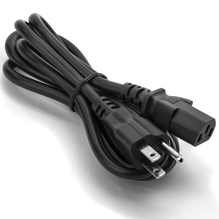60227 IEC C13 Three Prong AC Power Cord 6ft USA UL Listed Power Cord