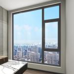Aluminium Seamless Welded Glass Windows With 80mm Width Thermal Break Casement