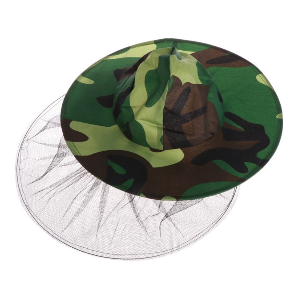 Beekeeping Protective Hat Single-Inner Layer Camouflage Bee Hat Polyester Material