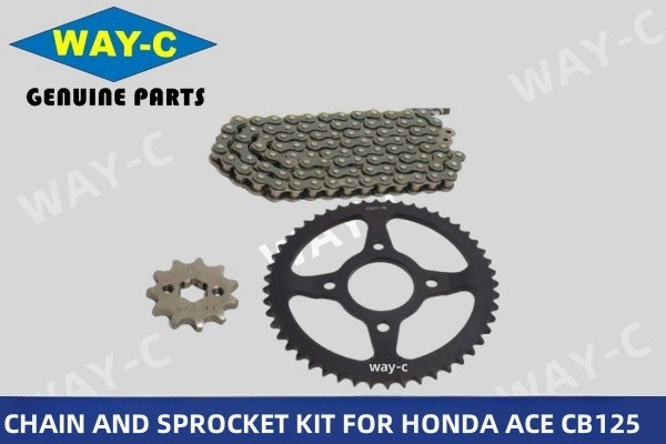 41200-KVX-600 Motorcycle Front And Rear Sprocket Chain Kit For HONDA ACE CB125