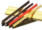 Gold 3.0m Decorative Brass Trim Strips Furniture Decoration