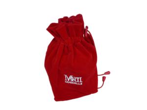 Wholesale Recycled MoTi Red Velet Fabric Drawstring Bags For Perfume Packing logo emboidery from china suppliers