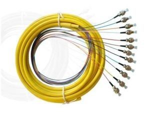 12 Core FC / UPC Fiber Optic Pigtail 12 Color Fan Out Fiber Pigtail With LSZH Cable