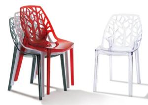 Wholesale plastic outdoor forest tree chair/transparent tree chair/LeisureMod Modern Flora Transparent Black Plastic Dining Chair from china suppliers