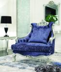 CAD 3D 3 Piece Luxury Living Room Furniture Modern Blue 3 2 1 Seater Velvet Sofa