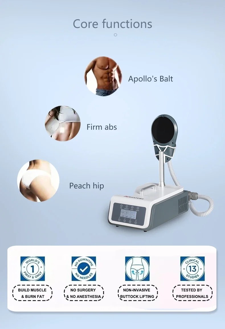 New Upgrade Electro Magnetic body Slim NEO RF HIEMT Body Contouring Peach Hip Sculpting Electo Magenetic Body Slimmingting Machine