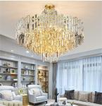 Postmodern Italian Luxury Gold Modern Crystal Chandelier