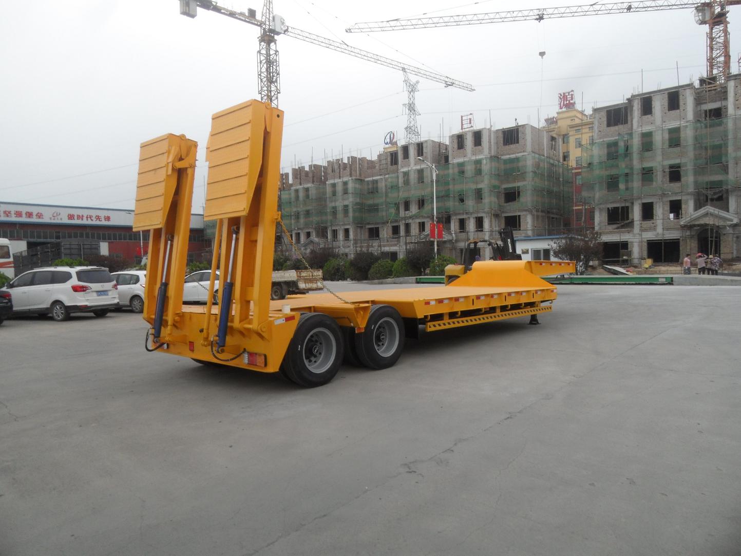 NDRC Announced Enterprise low bed semi trailer with gooseneck and 2 axles in Nigeria