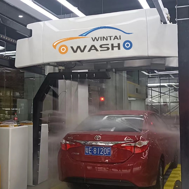 Metal Arm 360 Degree Contactless Car Wash Machine With 3KW 4pcs Dryers