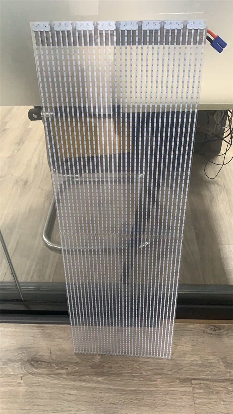 Car Rear Window 4500nits P3.9mm Transparent Led Screen FCC
