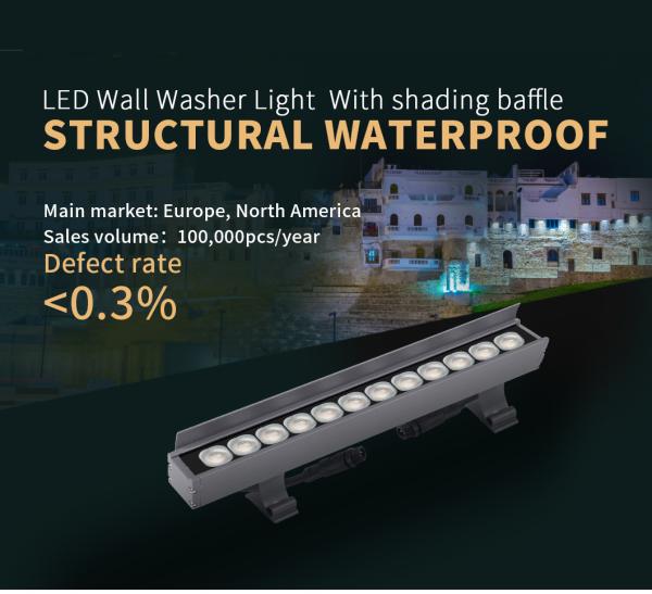 Hanging SMD2835 800LM Recessed Wall Wash Light 12W